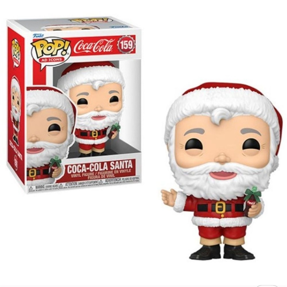 🎅Funko Pop! Coca-Cola Santa Retro Holiday Ad Icon #159🎅 NEW